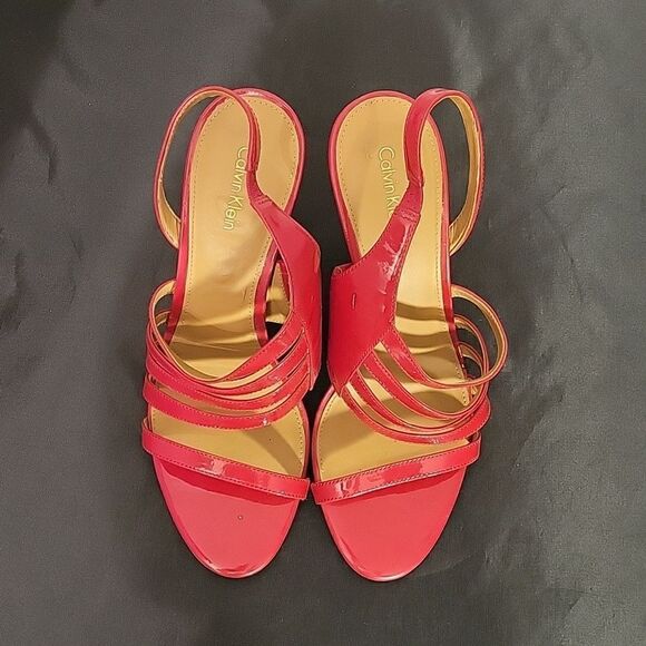 CALVIN KLEIN MARIAN SLINGBACK HIGH HEEL STILETTOS SANDAL G1 - Picture 2 of 16